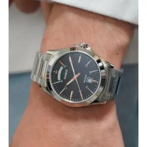 [카시오]데이데이트 남성 메탈 손목시계 블랙 로즈골드 패션 시계