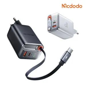 GaN 67W C타입 케이블 일체형 초고속 2포트 멀티충전기 CH645