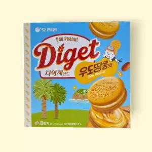 오리온 다이제샌드 우도땅콩 8p 392g x2개