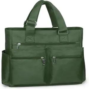 볼가닉 락 캔버스 토트백 방수 나일론 멀티 포켓 숄더백 노트북 워크백 교사용 가방 여성 남성용 핸드백