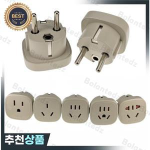 미국 AU-EU 플러그 어댑터 유형-I 유형-A-유형-F 전력 변환기 호주 -Schuko 유럽 여행 프랑스  러시아
