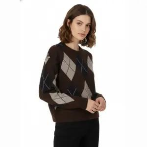 {매장정품} 프로젝트엠 여성 라운드넥 아가일 패턴 스웨터 EPF4ER2700 1179853