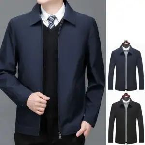 남성용 세련된 외출용 카리 집업 정장 재킷 하프 코트 숏 점퍼 점퍼 숏코트 하프코트