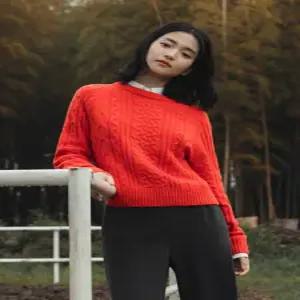 [폴햄]여성) 울블랜드 피셔맨조직 니트 (꽈배기 니트) 차콜,크림,그레이,레드