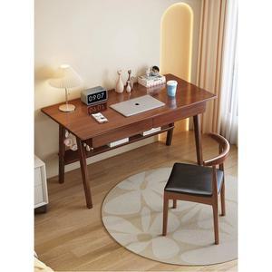 원목 미니 책상 자취방 일자 노트북 좁은 앤틱 데스크 소형 심플