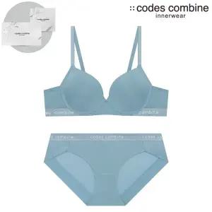 [롯데백화점]코데즈컴바인 이너웨어 노와이어 브라팬티세트 CFWBRBP162LBU