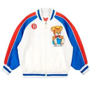 베베드피노 BP51JF309 베니 베어 컬러 블럭 베이스볼 재킷