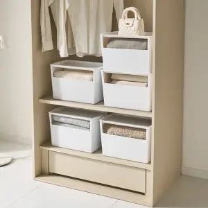 채움 모듈 수납장 리빙박스 옷 수납 보관 박스 옷장 팬트리 정리함 3개세트