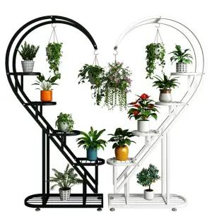 하트 철제 화분 선반 꽃집 다이 베란다 인테리어