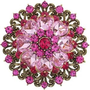 라인스톤 크리스탈 플라워 브로치 핀 반짝이는 대형 해바라기 빈티지 플로럴 라펠 부케 장미 눈송이 웨딩