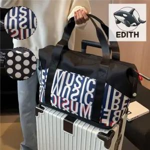 다용도 캐리어 보조백 여행보스턴백 스트라이프 헬스가방 트래블백 보스턴폴딩백