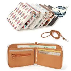 학생용 편리한 지갑 목걸이 카드포켓 지퍼 수납 목걸이형카드지갑 목걸이형지갑