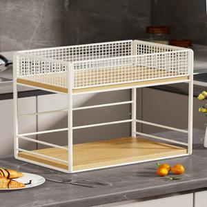북유럽 스타일 데스크탑 정리 선반 거실 커피 테이블 다층 컵 보관 랙 식탁 홀더 간식