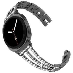 여성용 다이아몬드 스트랩 삼성 갤럭시 워치 8 44mm 40mm 메탈 브레이슬릿 갤럭시 워치 8 클래식 46mm 체인