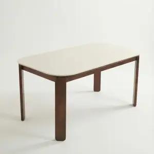 스코나 모네드 세라믹 원목 1400 4인 식탁 테이블