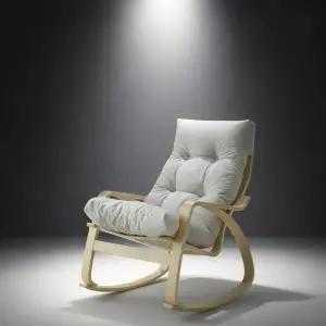 [일루일루]둥둥 흔들의자 안락 인체공학 자작나무 프레임