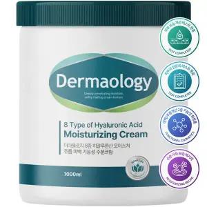 [더마올로지]8중 히알루론산 대용량 수분크림 1L 주름개선 미백 고보습 진정 영양 기능성