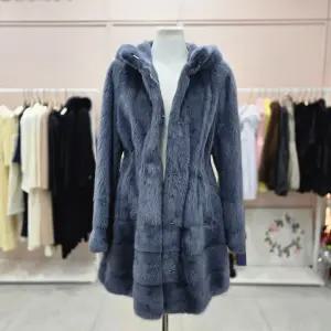 샤틴 천연밍크 후드넥 풀스킨 하프코트S254C020A20 438511Moony