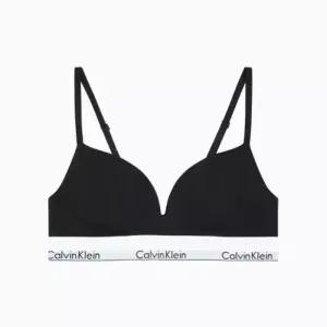 calvinkleinunderwear 여성 아이콘 코튼 모달 AF 푸쉬업 브라QF7623ADUB1