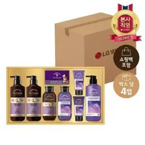 LG생활건강 [온마음설]LG설선물세트 닥터그루트 VIP헤어세트 x 4개+쇼핑백