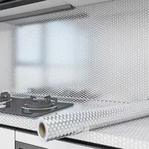 기름때 방지 부엌 주방 타일 벽지 은박 시트 3M 5M