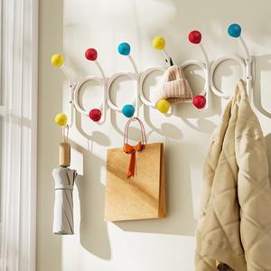 캔디 컬러 벽 후크 금속 옷 모자 거치대 랙  정리함 가정 아기 아이 방 장식 보육