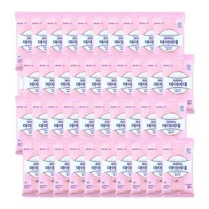 유한킴벌리 크리넥스 마이비데 밸런스 케어 화장실용 물티슈 휴대용 10매 x 40팩
