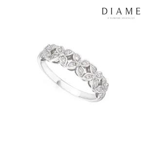 로즈 카랑코에 18K골드 랩그로운 다이아몬드 반지 FGDR1273WLAB