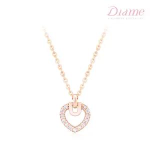 매그놀리아 14K골드 랩그로운 다이아몬드 하트 목걸이 FGDN1258WLAB