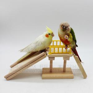 앵무새미끄럼틀 작은 슬라이드 놀이터 1 새장 정글짐 통로 놀이방 미끄럼틀 앵무새