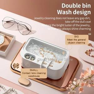 초음파 세척기 이중 통 진동 완전 보석 48Khz 가정용 조절 가능