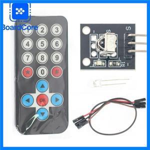 1set HX1838 IR 원격 제어 모듈 키트 무선 IR 수신기 모듈 HX1838 키트 Arduino Raspberry Pi 용 스마트 전