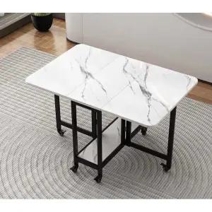 6인용 접이식식탁 다기능 카페 세트 이동식 의자4개