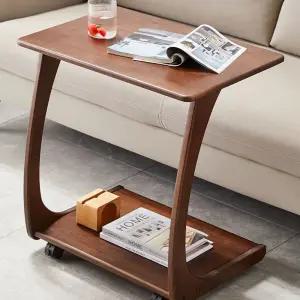 우드 2컬러 바퀴달린테이블 협탁 이동식 쇼파 컬러 달린