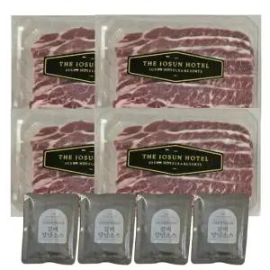 조선호텔 양념 LA갈비 세트 500g X 4팩 2kg 호주청정우 엄선한 꽃갈비 부위