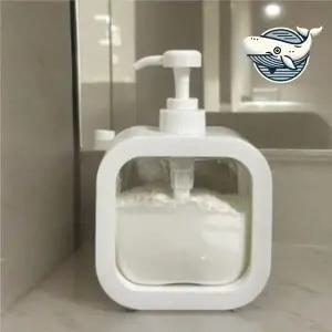 [하프클럽/]500ml 투명 펌프형 디스펜서 세척 용기