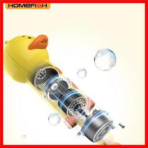 노란색 오리 애완 동물 청소 목욕 전기 거품 기계 Usb 충전 자동 비누 디스펜서 거품 기계 애완 동물 액세