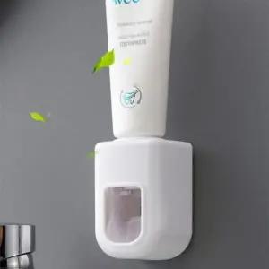 ( )무타공 접착식 치약 짜개 홀더 자동 치약디 스펜서 거치대 걸이 화장실 세면대 용품