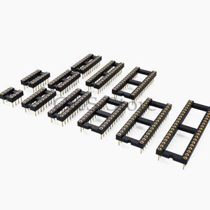 10PCS 원형 홀 IC 소켓 커넥터 DIP8 DIP14 DIP20