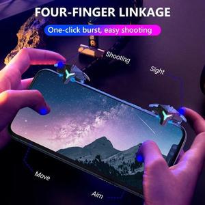 A45U RGB A1 모바일 게임 트리거 4핑거 컨트롤러 전문 조이스틱 휴대폰 핸드폰용