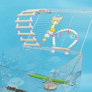 아크릴 새장 하우스 사육장 투명 케이지 쉼터 둥지