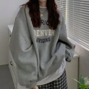 여성 레터링 로고 캐주얼 맨투맨 티셔츠 패션 1P 데일리 캐주얼 긴팔티