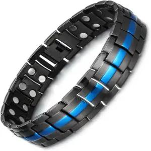 남성용 MagEnergy 마그네틱 팔찌 초고강도 테라피 사이즈 조절 도구가 있는 가능한 주얼리 선물