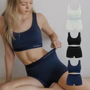 여성 코어 편안한 스포츠브라탑 브라렛드로즈 세트