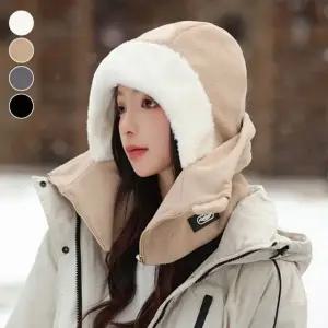 4색 겨울 넥 바라클라바 후드워머 안면커버 플리스