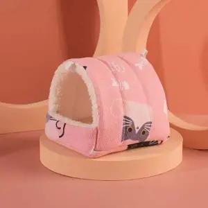 푹신한 대형 햄스터 하우스 L-XL 애완동물 방한용 쉘터 햄스터용품