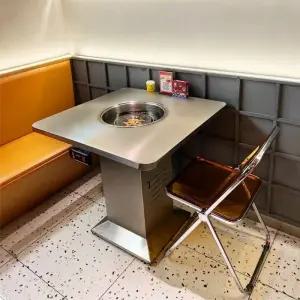 업소용 고깃집테이블 숯불테이블 드럼통 숯불 바베큐 식당 고기집