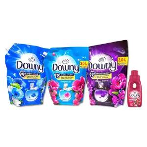 다우니 초고농축 대용량 섬유유연제 리필 3종 3L 200ml 증정