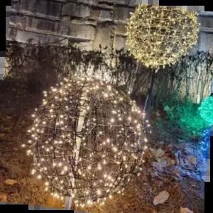 은하수300구검정선LED웜색지니전구트리전구