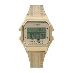 MM6X타이맥스 25FW 골드 톤 T80 디지털 손목 시계 TWG067500QY GOLD